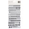 American Crafts Coast-to-Coast Thickers Stickers 245/Pkg-Alpha